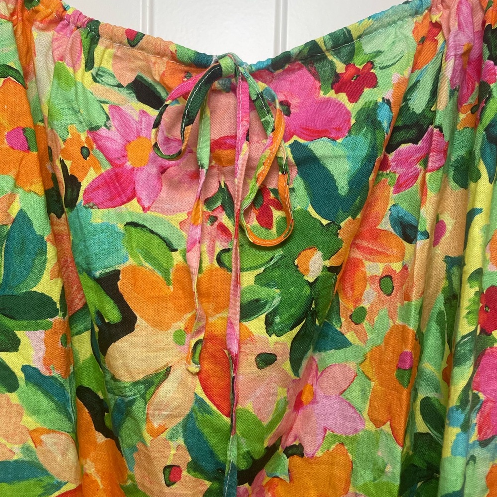 Sanctuary Square Neck Tropical Print Top - Picture 7 of 9